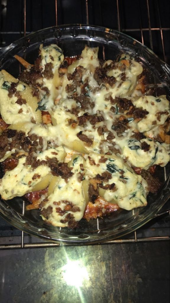 Classic Stuffed Shells with Italian Sausage