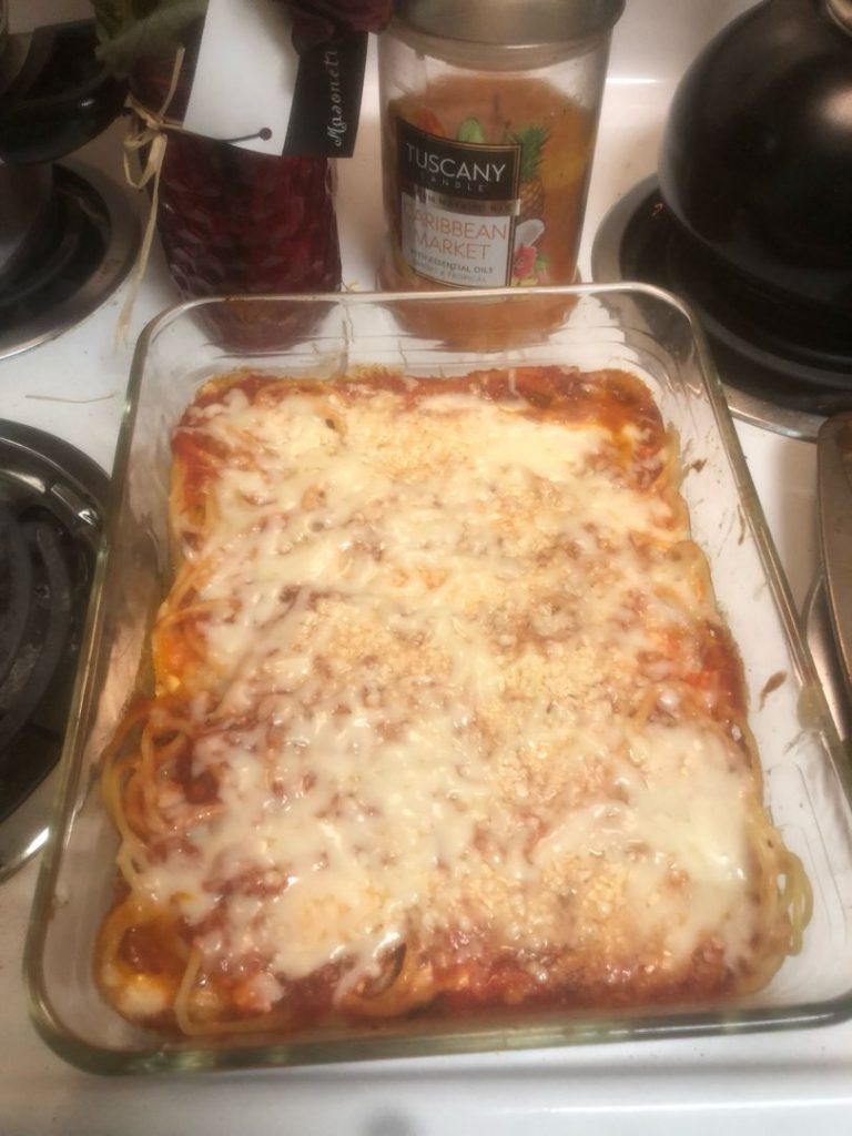 Out Of This World Baked Spaghetti