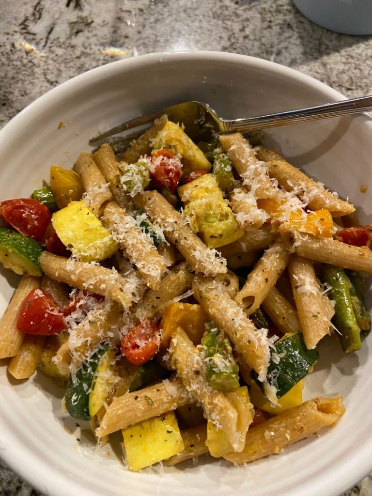 Pasta Primavera with Lemon Garlic Butter
