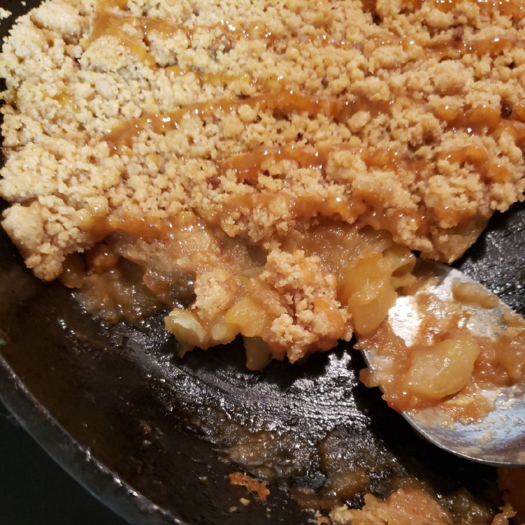 Salted Caramel Apple Crumble