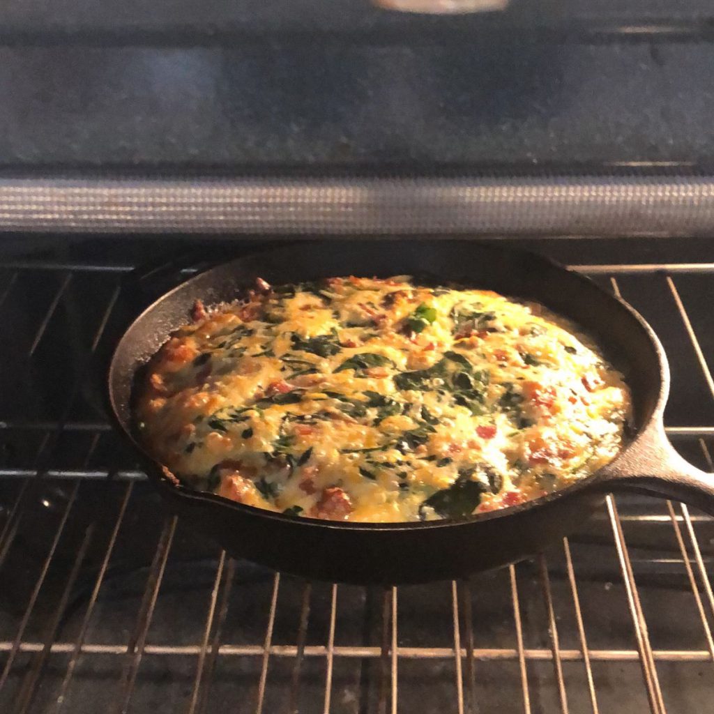 Crustless Spinach Cheese Pie