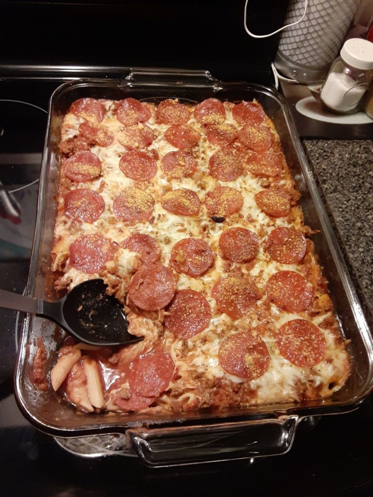 Pepperoni Pizza Casserole
