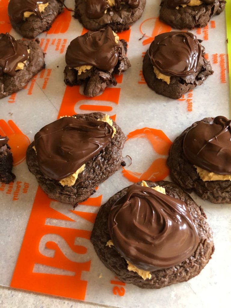 Buckeye Brownie Cookies