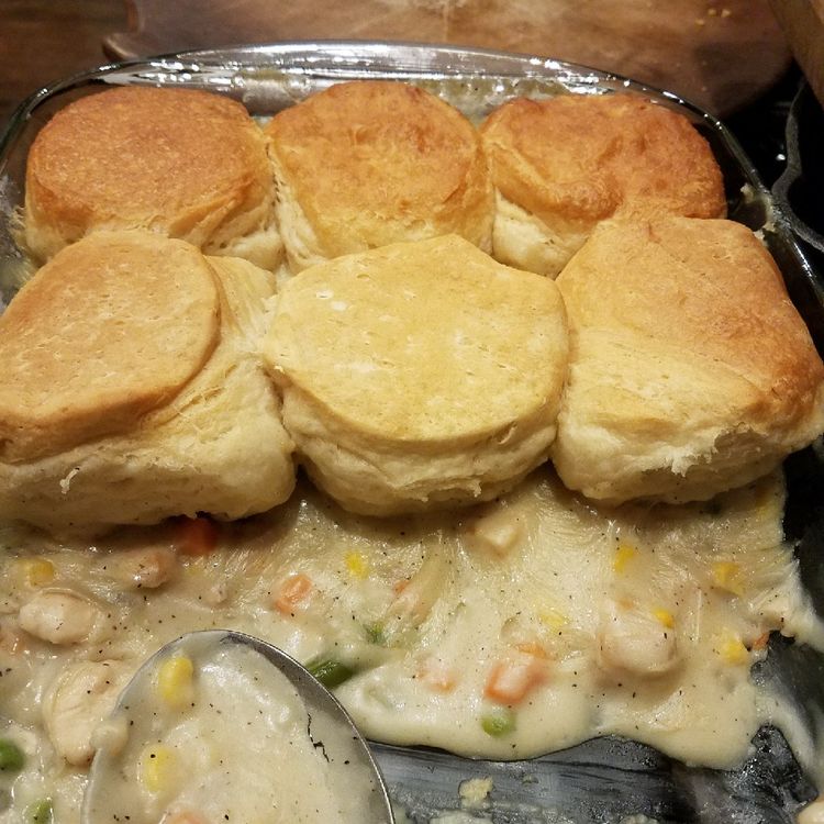 Chicken & Biscuits Bake