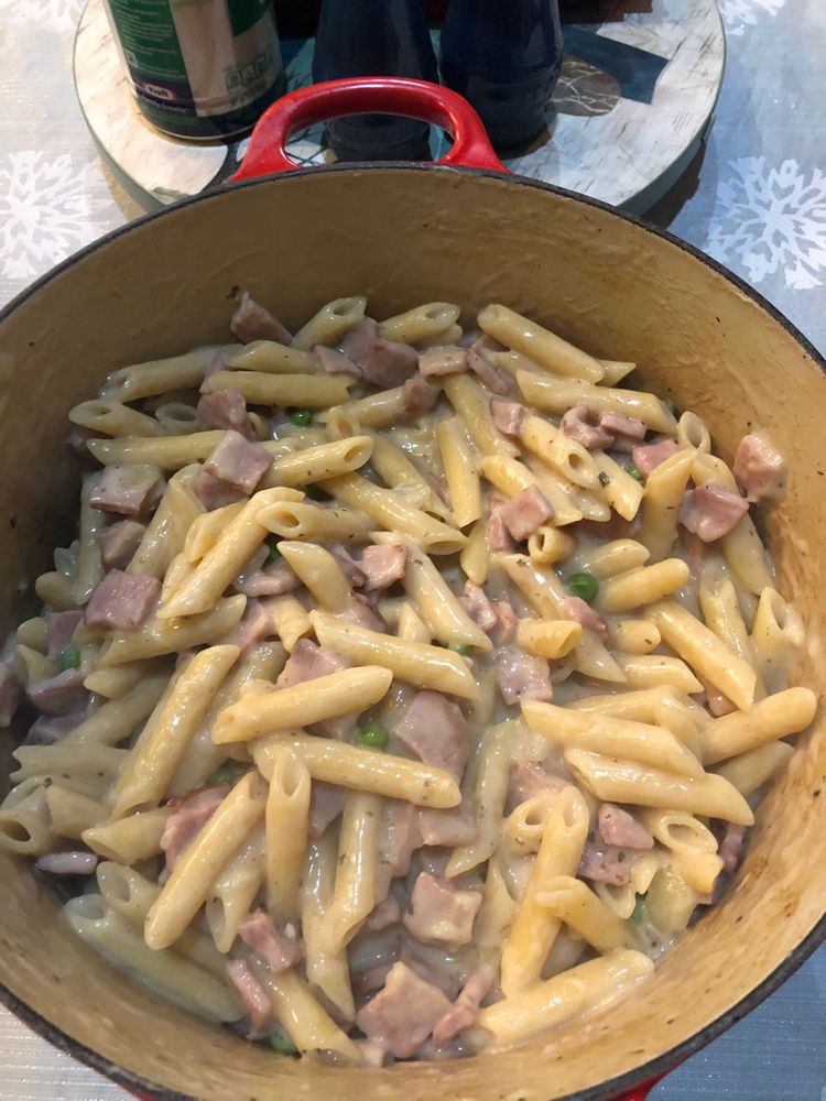 One Pot Ham & Penne Skillet Recipe