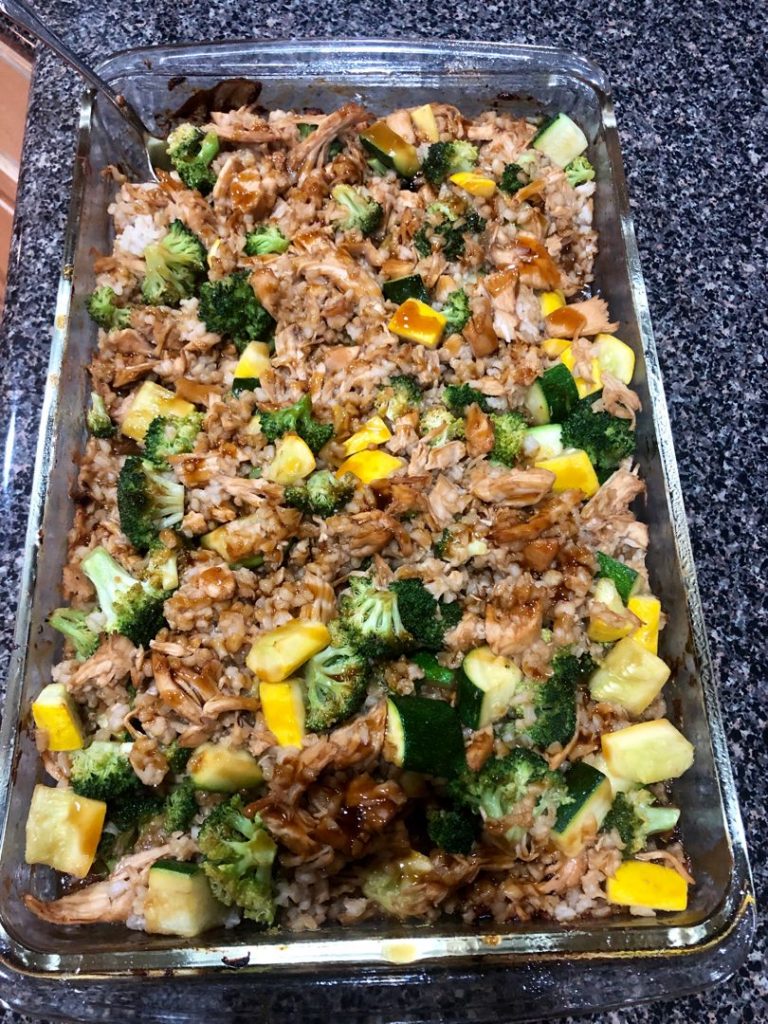 Teriyaki Chicken and Rice Casserole