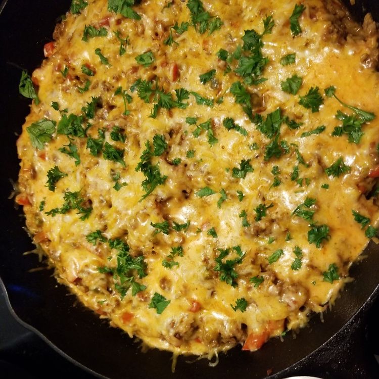 Ground Beef Stuffed Pepper Skillet