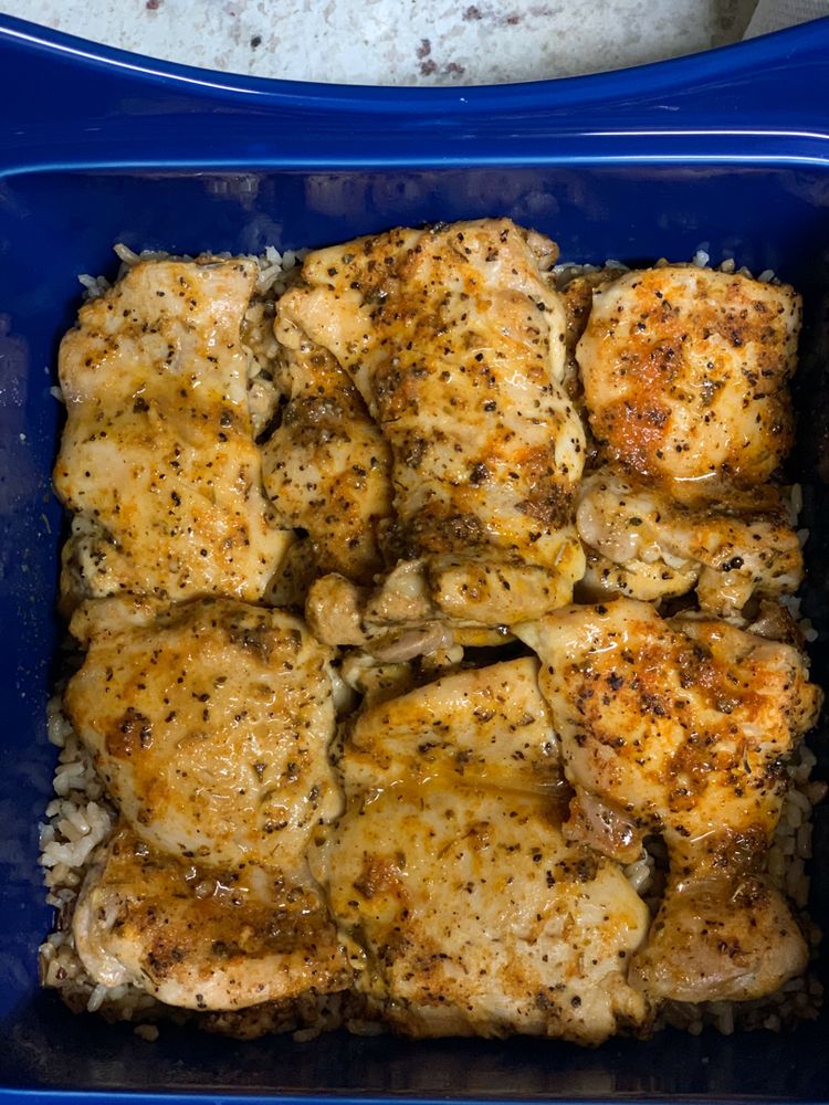 Lemon Pepper Baked Chicken Thighs