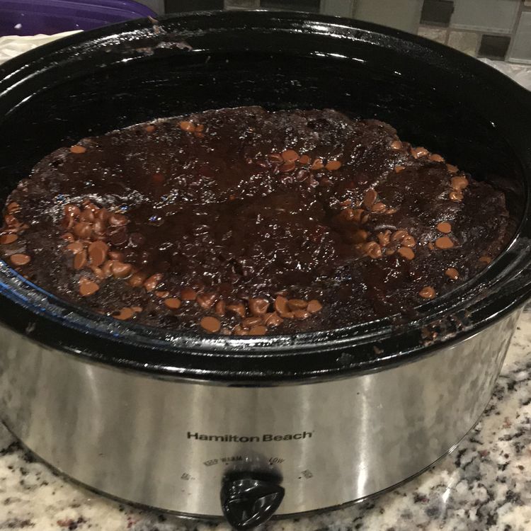 Slow Cooker Chocolate Lava Cake