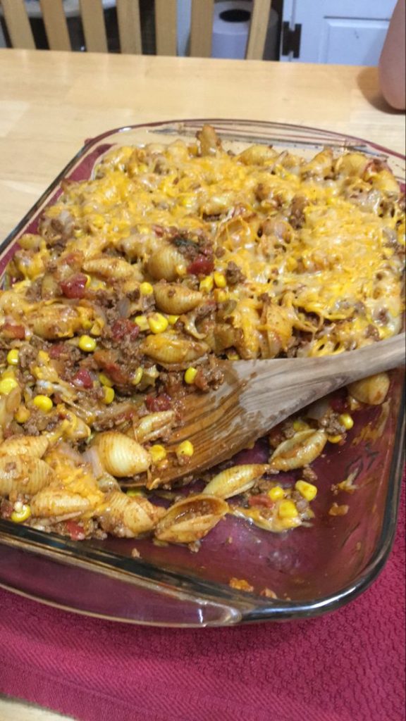 Taco Pasta Casserole (5 Ingredients)