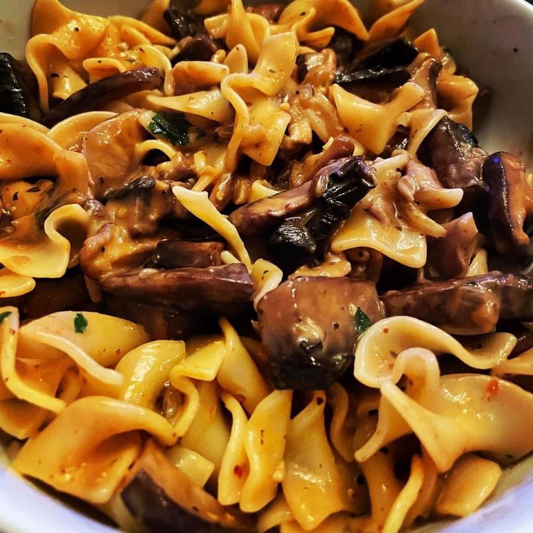 Vegan Mushroom Stroganoff