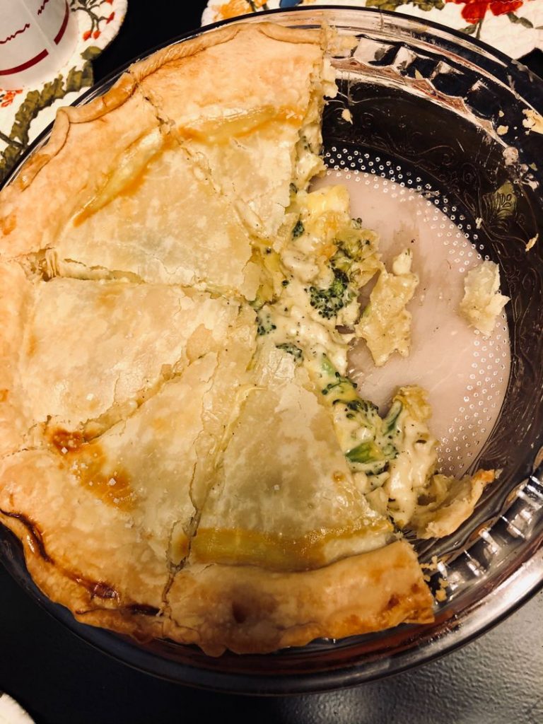 Broccoli Cheddar Chicken Pot Pie