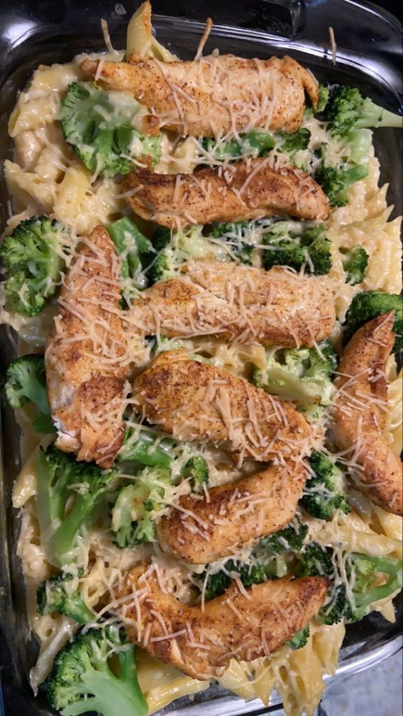 Cajun Chicken and Broccoli Alfredo