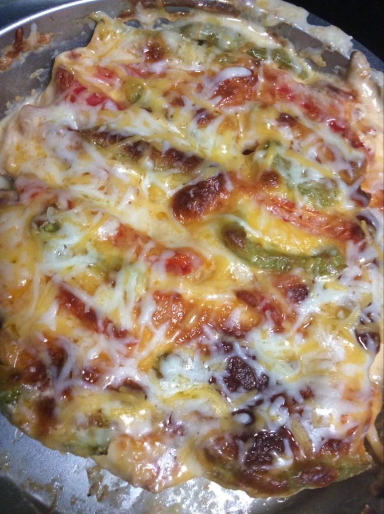 Cheesy Fajita Baked Chicken