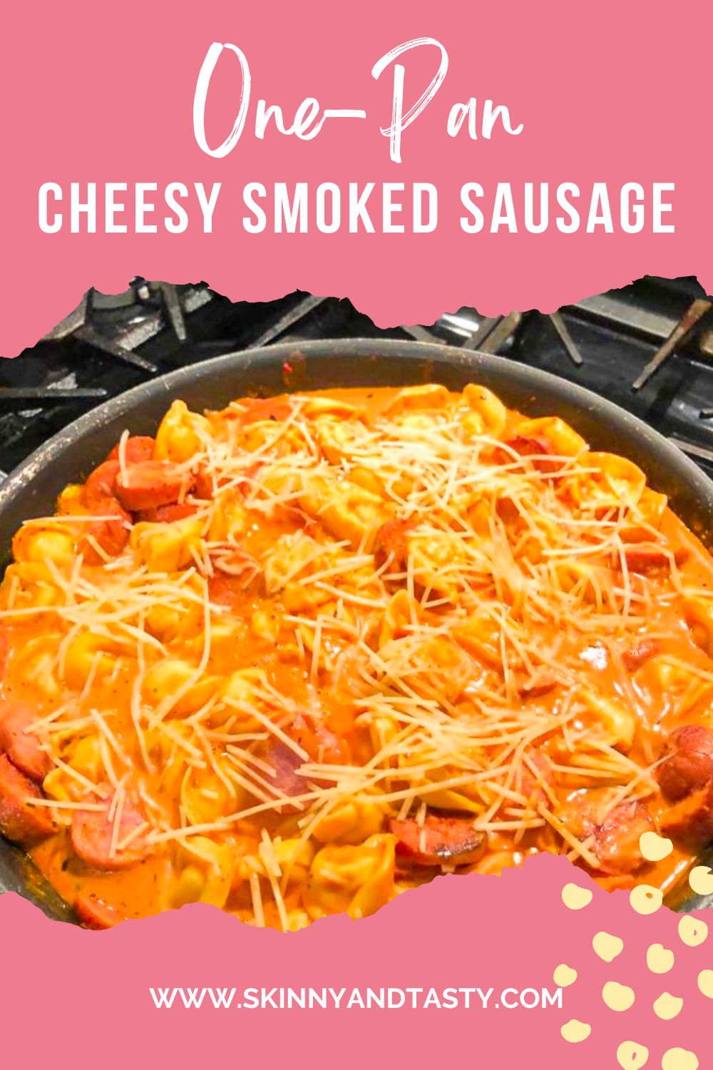 One Pan Cheesy Smoked Sausage Recipe