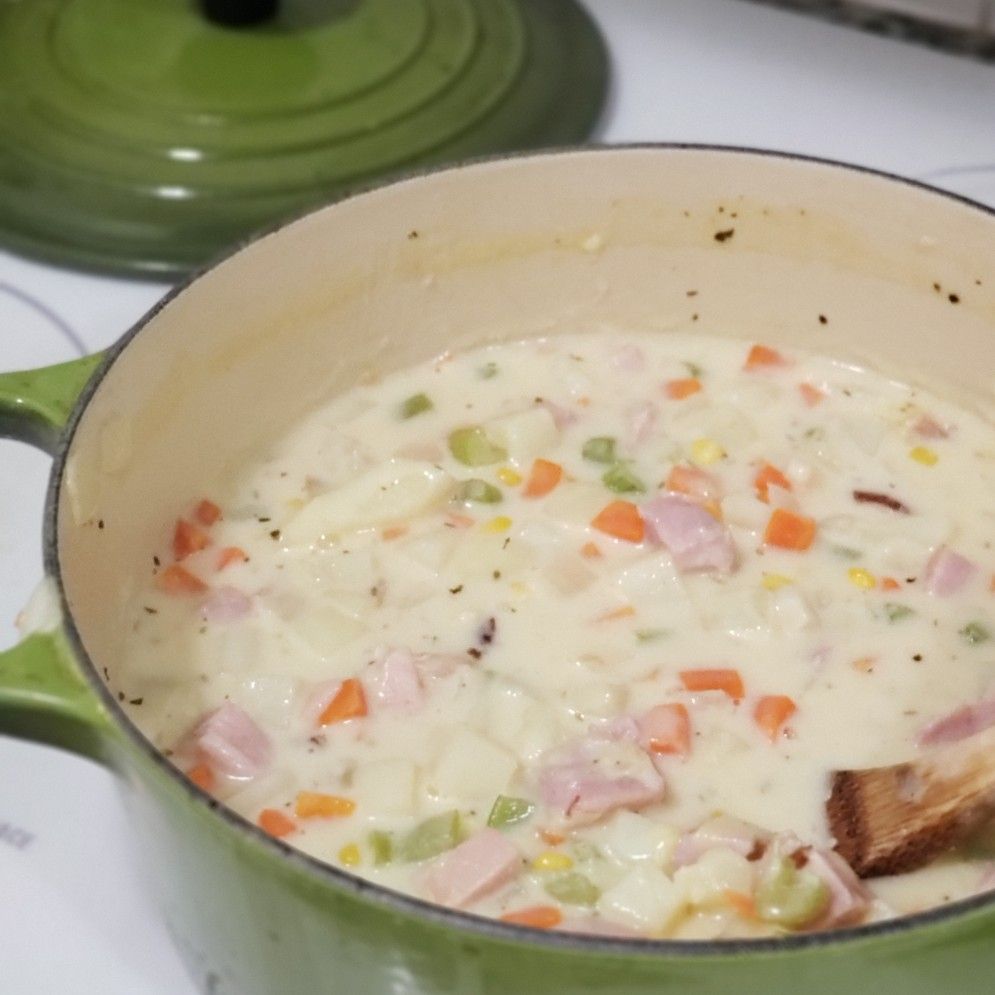 Ham and Potato Corn Chowder