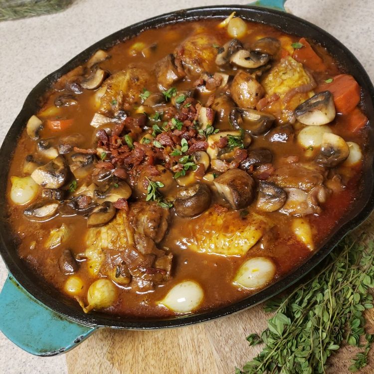 JULIA CHILD’S COQ AU VIN