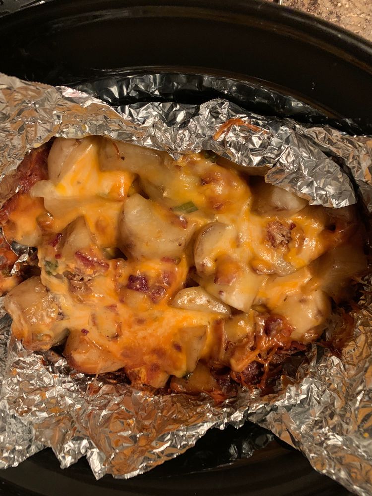 Loaded SlowCooker Potatoes