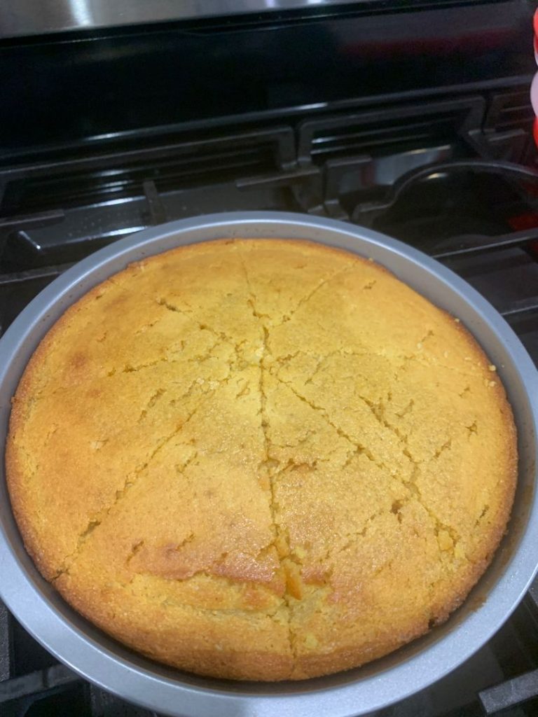 MOIST BUTTERMILK CORNBREAD WITH CREAM-STYLE CORN