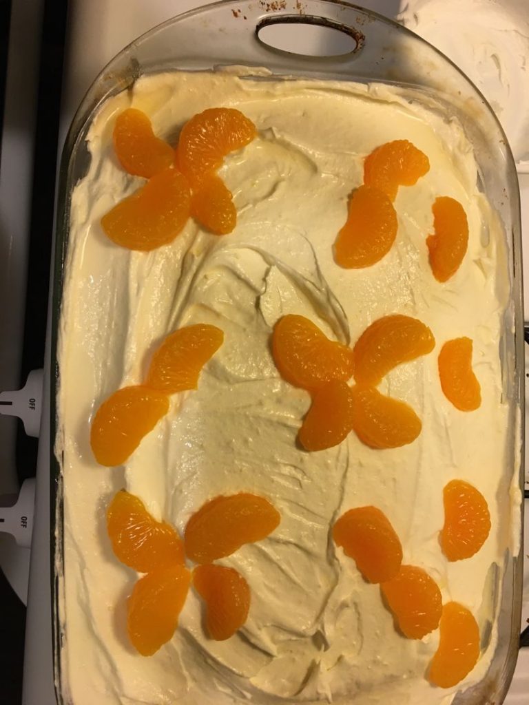 Orange Creamsicle Poke Cake