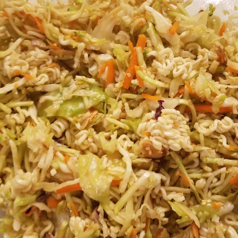 Oriental Ramen Broccoli Cole Slaw…. this is delicious!