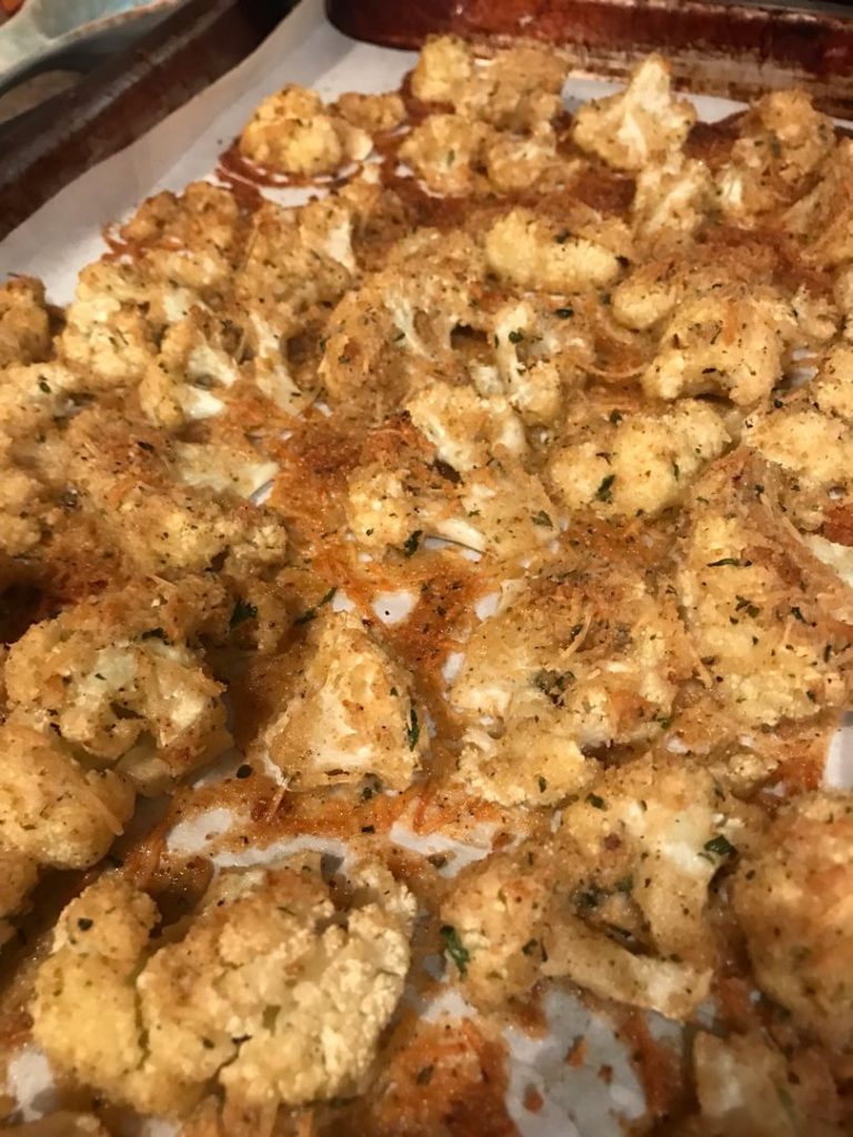 Roasted Garlic Parmesan Cauliflower recipe