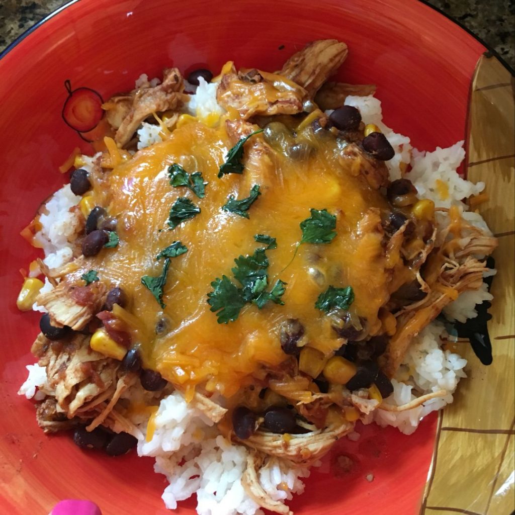 Slow Cooker Taco Chicken and Rice – So Simple & So Delicious!