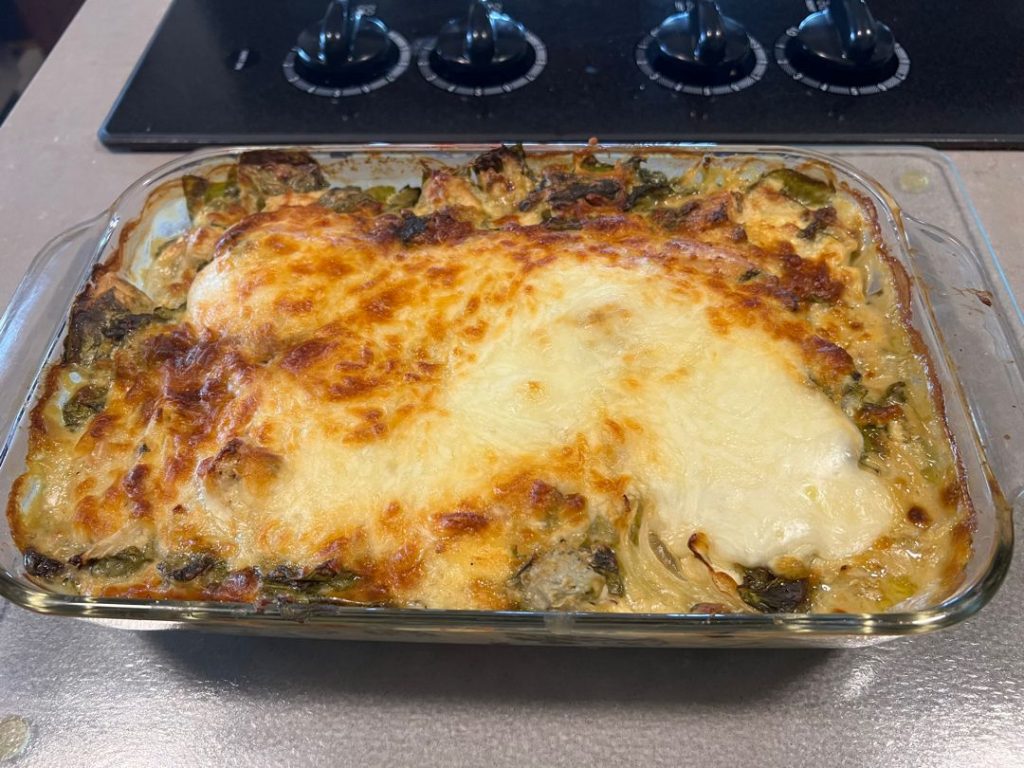 Spinach Artichoke Chicken Casserole