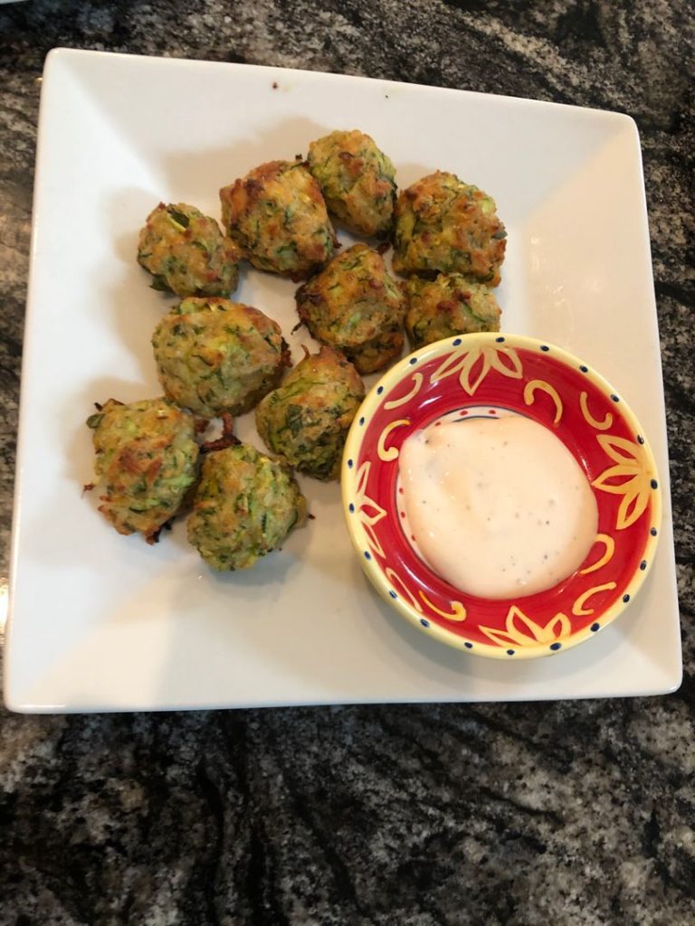 Zucchini Garlic Bites