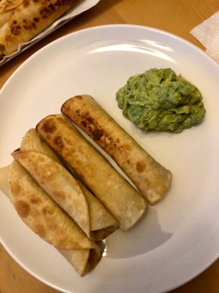 Baked Chicken Taquitos