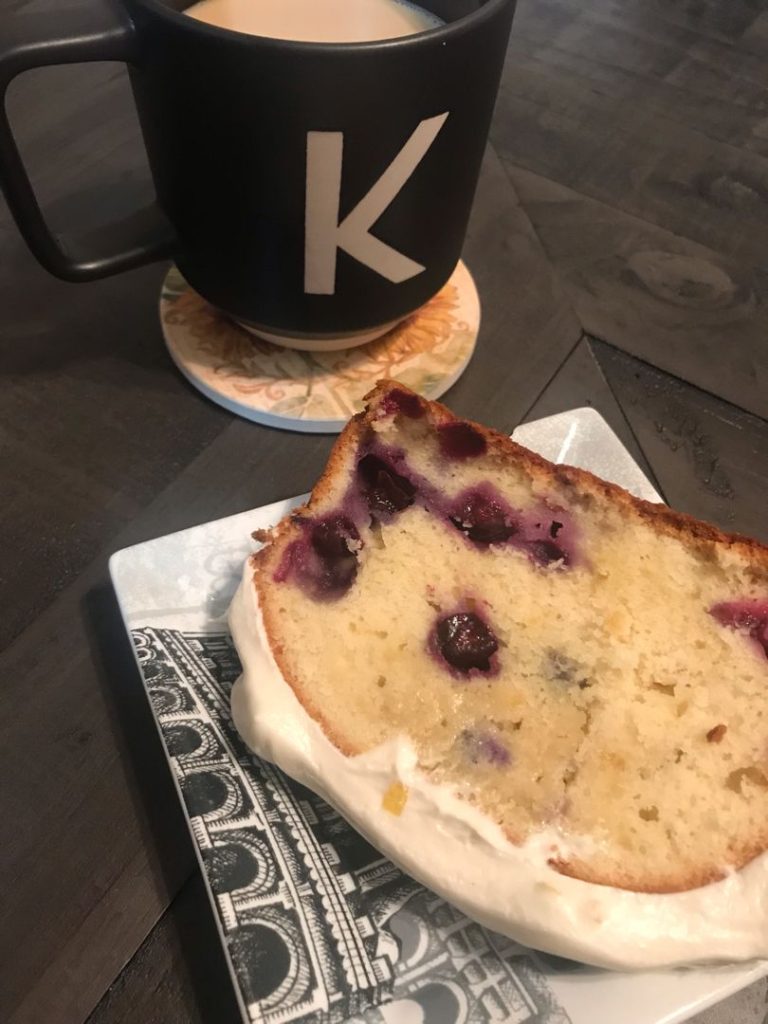 Cream Cheese Lemon Blueberry Pound Cake Recipe