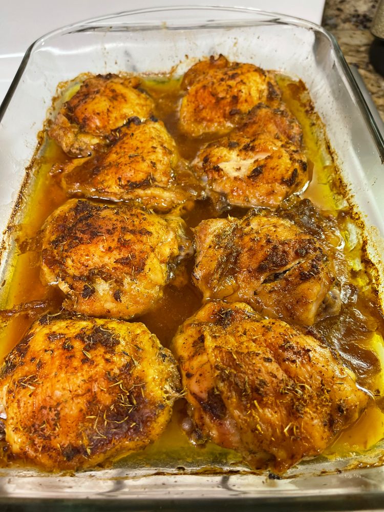 Gravy Baked Chicken (thighs & drumsticks) – 5 min prep!