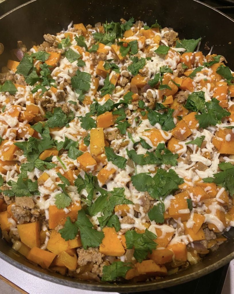 Ground Turkey Sweet Potato Skillet