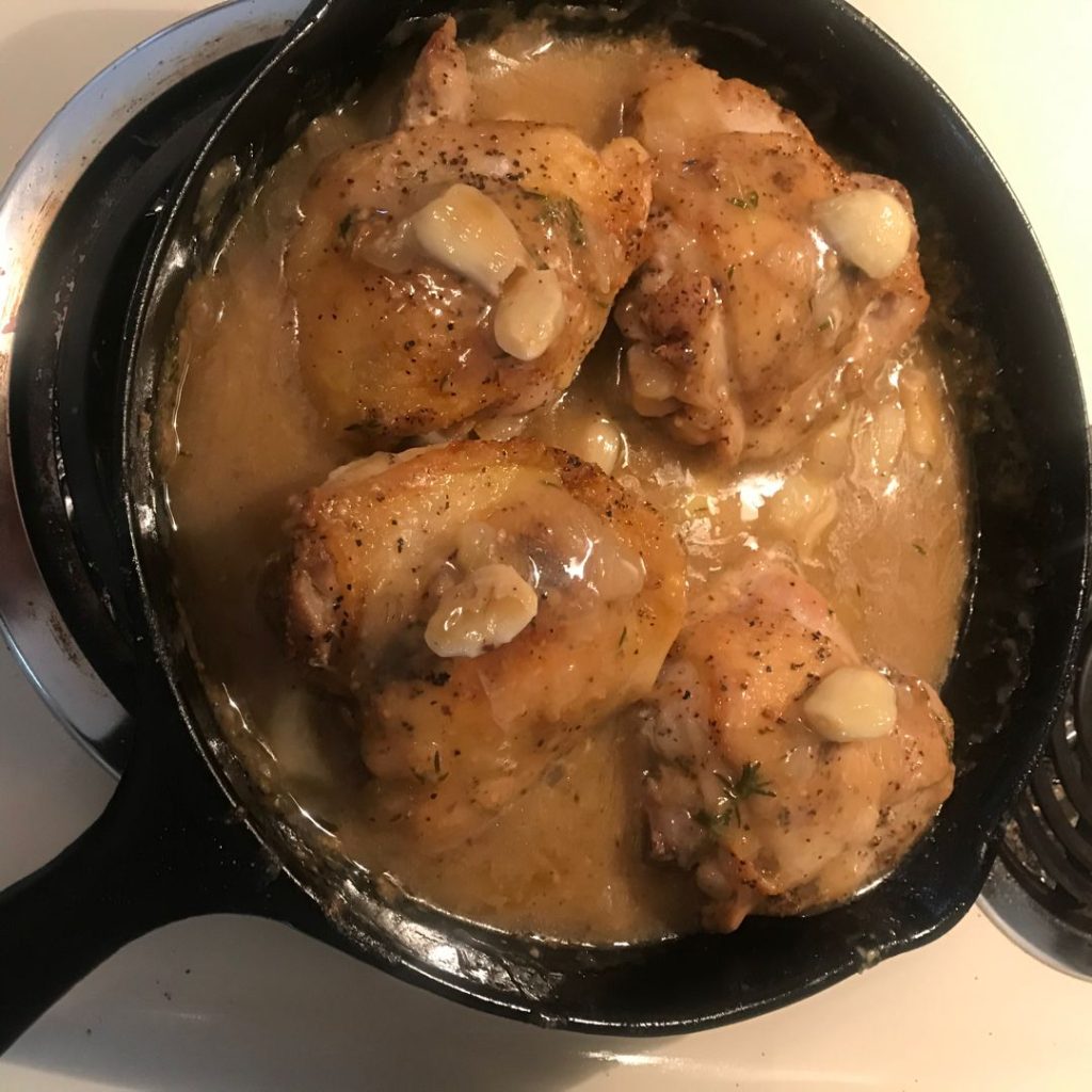 Rustic Roasted Garlic Chicken with Asiago Gravy