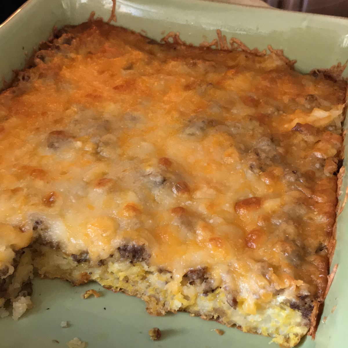 Sausage Hash Brown Breakfast Casserole