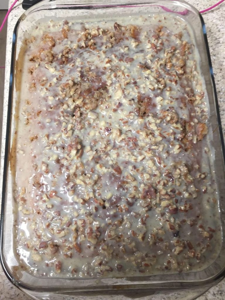 SOUTHERN PECAN PRALINE POKE CAKE