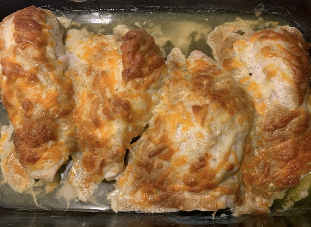 Melt In Your Mouth Chicken   SWISS CHICKEN BAKE RECIPE 1024x749 