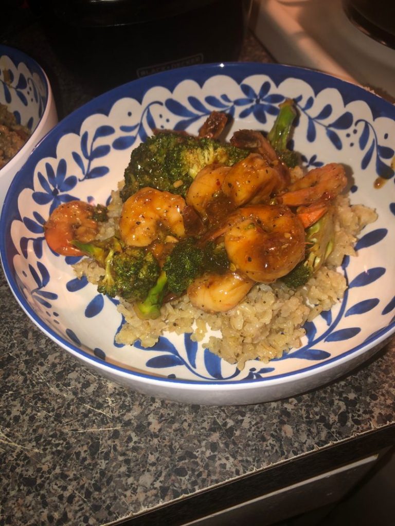 Shrimp and Steak with Teriyaki Noodles