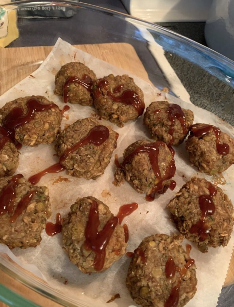 BBQ Vegan Lentil Meatballs