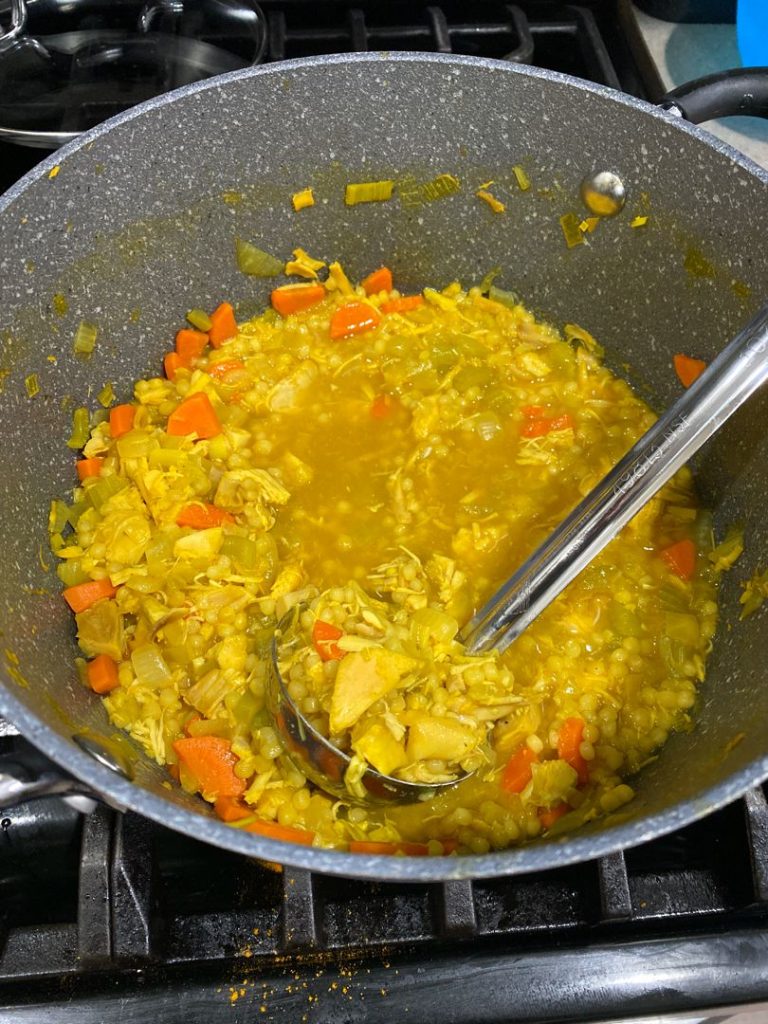 Cold-Fighting Couscous Chicken Soup