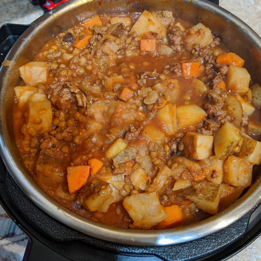 Easy Lentil Potato Soup