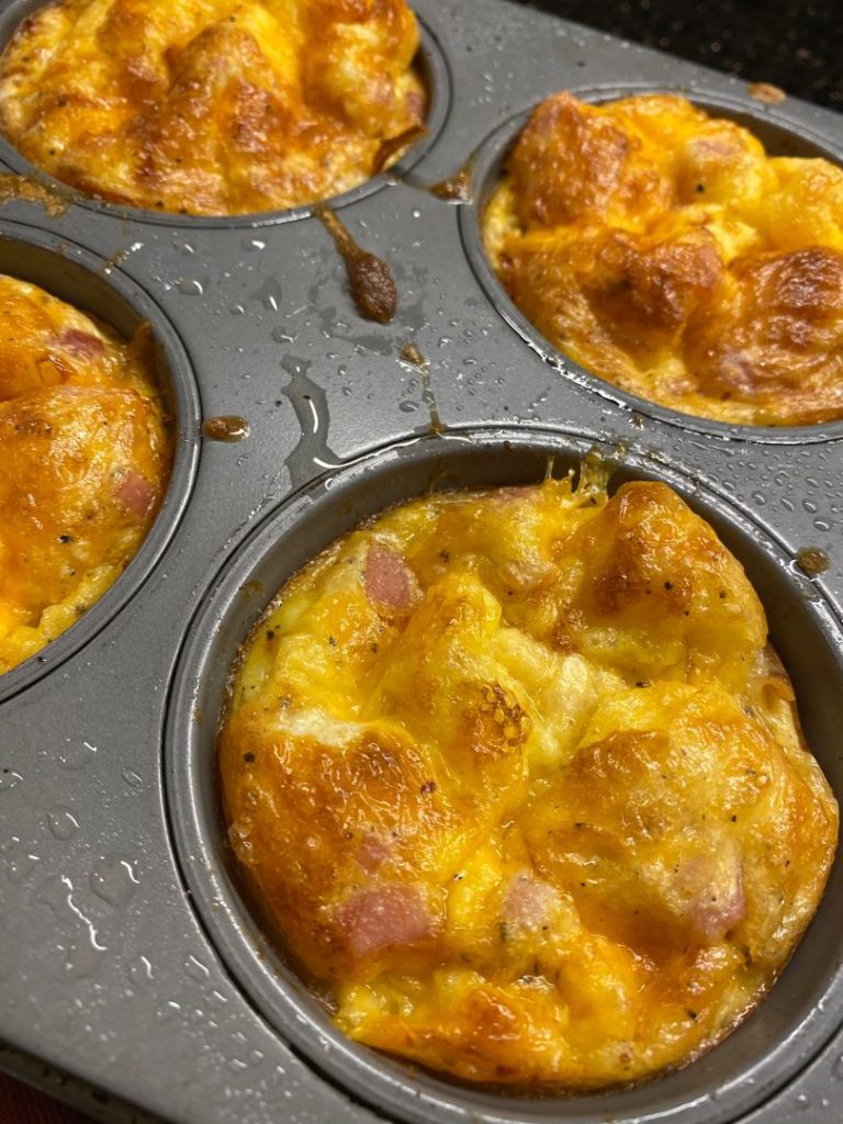 Ham Egg and Cheese Hash Brown Breakfast Muffins