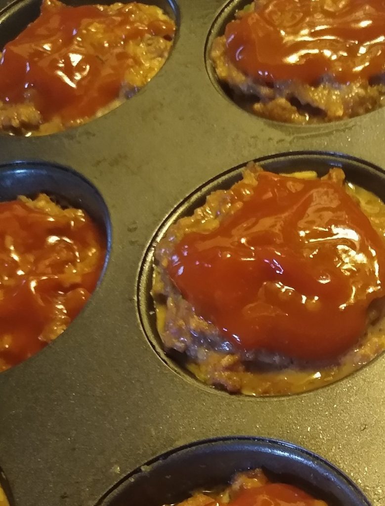 Meatloaf in a muffin pan