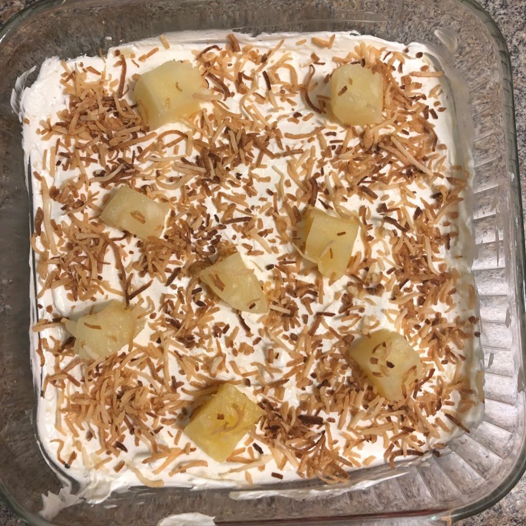 NO-BAKE PINEAPPLE DREAM DESSERT