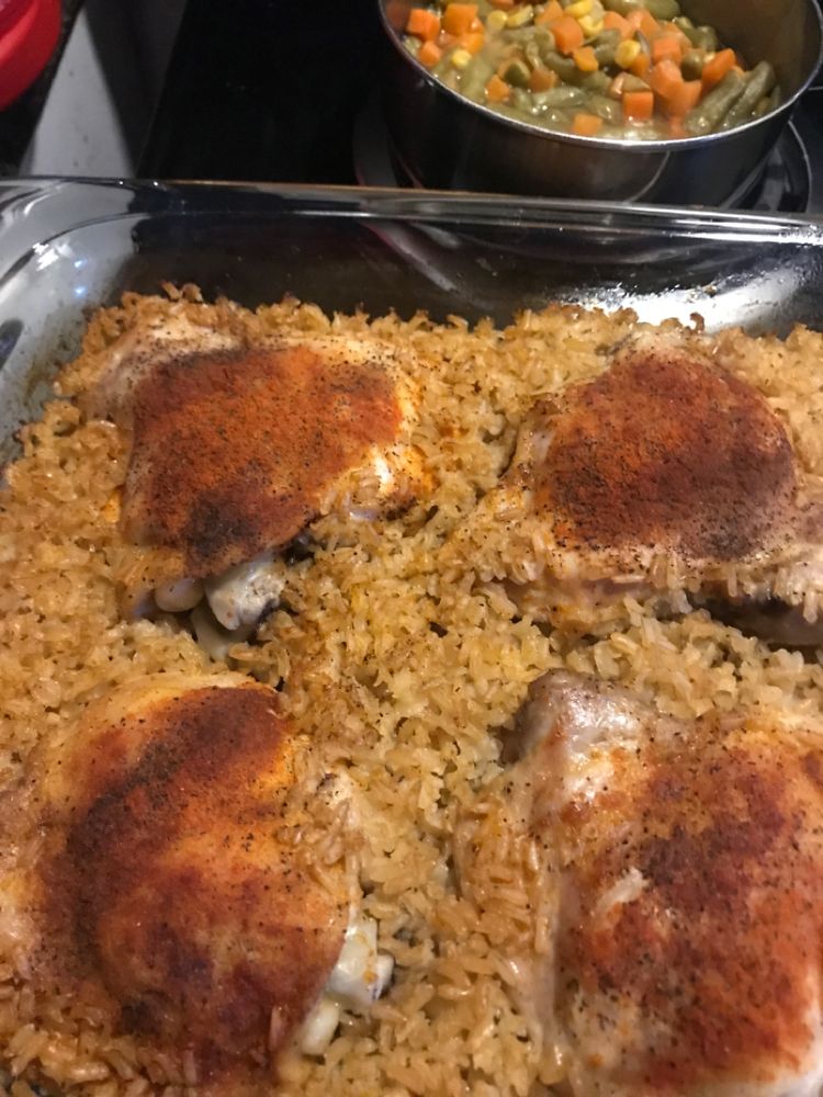 Oven Baked Chicken and Rice