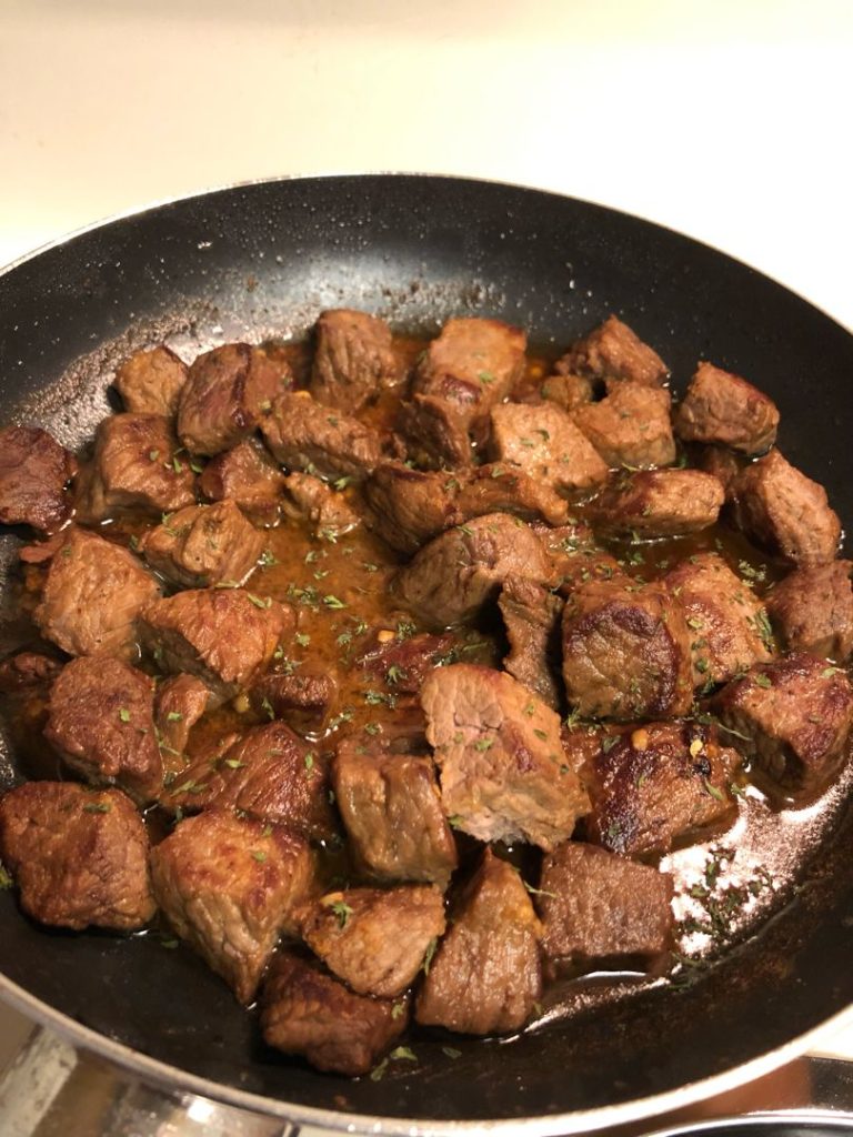 Steak Bites with Garlic Butter