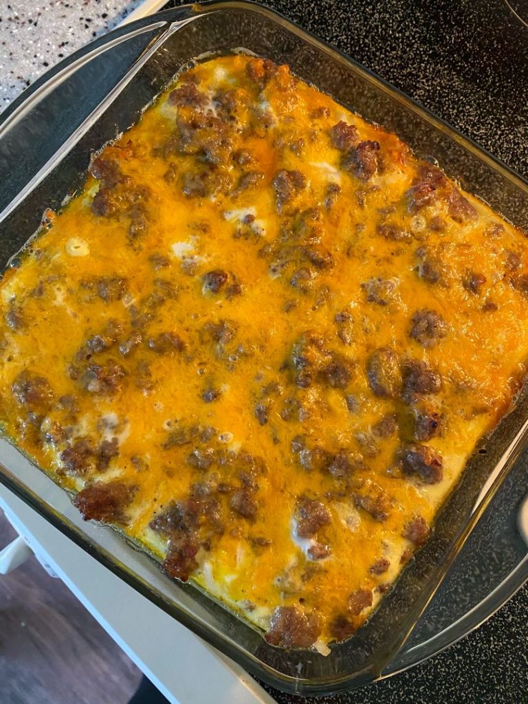 Sausage Hashbrown Breakfast Casserole